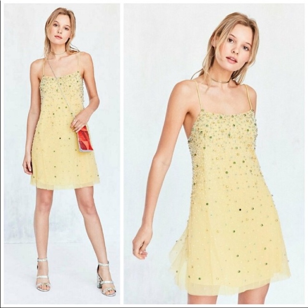 Sparkly Kimchi Blue jeweled dress in Medium